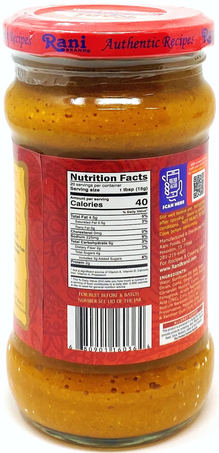 Rani Vindaloo Curry Cooking Spice Paste, Hot! 10.5Oz (300G) Glass Jar ~ No Colors | All Natural | Non-Gmo | Vegan | Gluten Free | Indian Origin