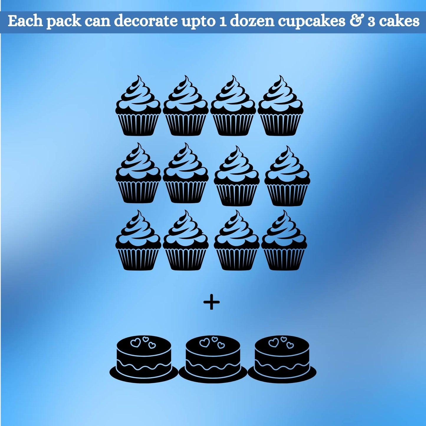 Confect Edible Christmas Sprinkles - Navy Blue Pearl & Vermicelli Mix For Frozen-Themed Cake, Cupcake, Cookie & Holiday Baking D