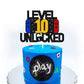 Level 10Th Unlocked Sign Cake Topper Happy 10Th Birthday Level Up Tenth Cake Decorations For Video Game Controller Themed Kids B