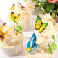 Yocity Wafer Paper Butterflies Cake Toppers Edible Butterfly Cake Decorations 60 Pcs Small Pastel Cupcake Topper For Wedding Par
