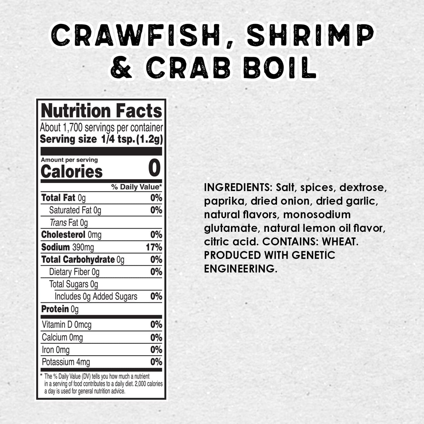 Louisiana Fish Fry Products Crawfish, Shrimp & Crab Boil Seasoning - Spicy & Delicious Seafood Powder Complete Seasoning - Low Salt Cajun Seasoning 16 Oz (Pack Of 4)