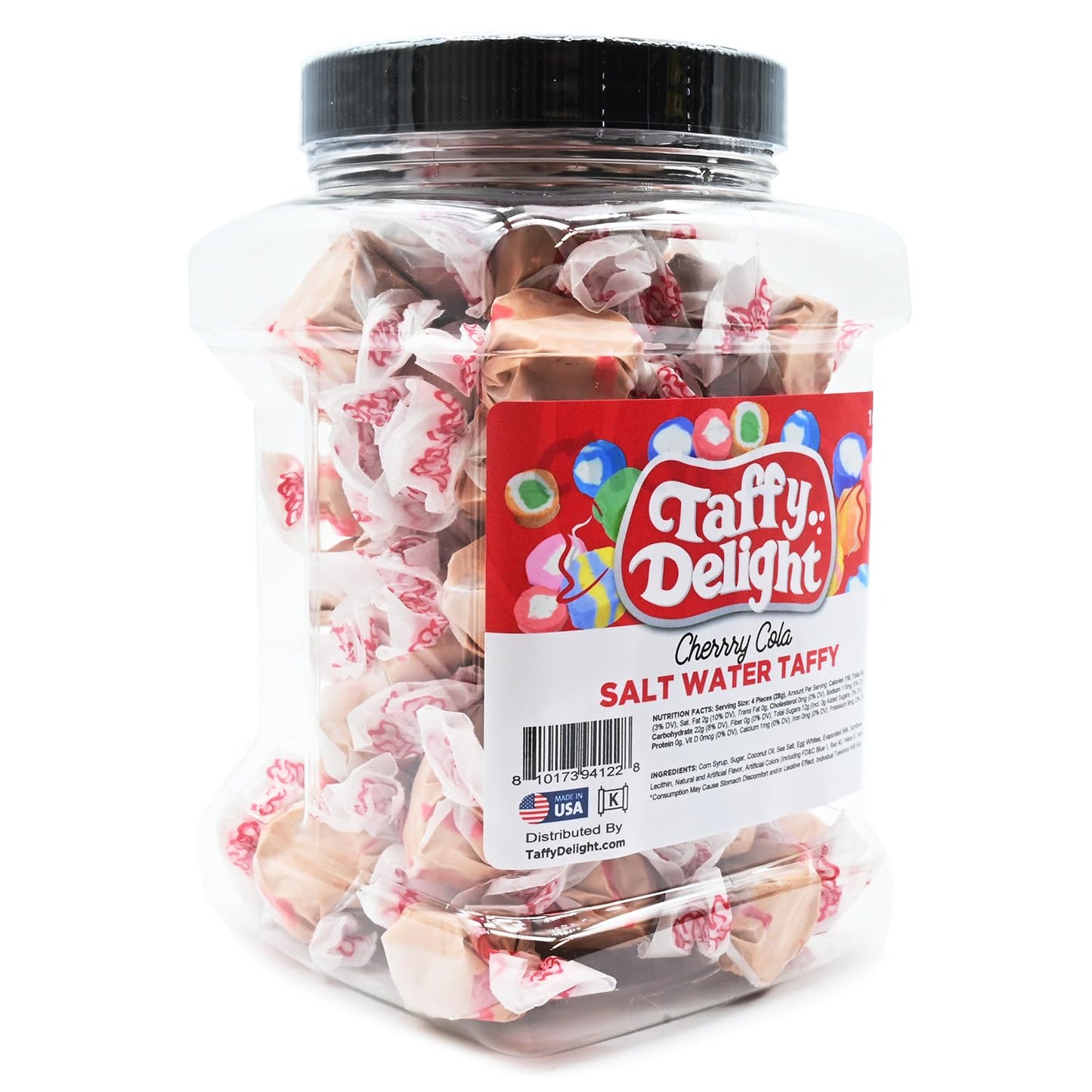 Taffy Delight Salt Water Taffy (16Oz, Cherry Cola)
