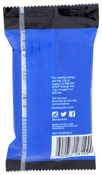 Kind Enrgy Choc Chnk Bar ( 12 X 2.1 Oz   )