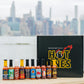 HOT ONES Hot Sauce Challenge Set - Variety Pack of 10 Small Batch Sauces - 5 fl oz Bottles - Natural Ingredients