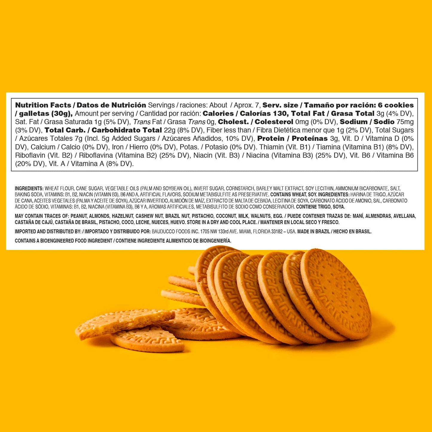 Bauducco Maria Cookies, Crispy Traditional Cookies (Maria Traditional Cookies, Pack Of 10)