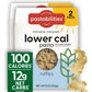 Pastabilities, Lower Calorie Pasta, Ruffles – 100 Calories/Serving Low Net Carbs, Low Calorie, Non-Gmo, High Fiber, Vegan, Plant-Based, Enhanced Nutrients, Delicious Taste & Texture (8 Ounce, 2 Pack)