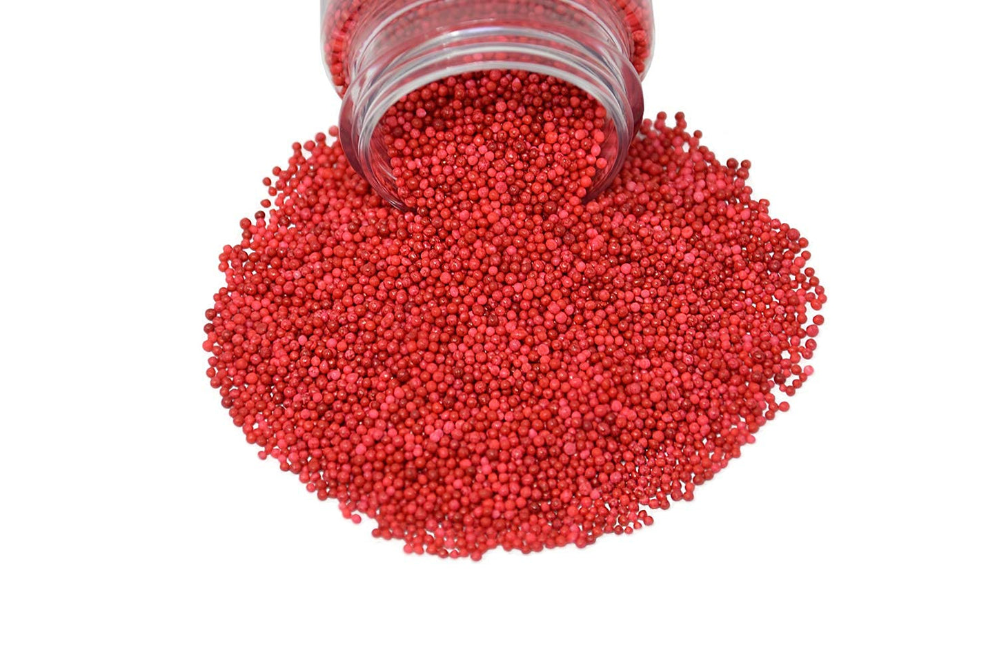 Mystic Sprinkles Solid Color Nonpareils 3.8Oz Bottle (Shades Of Red)