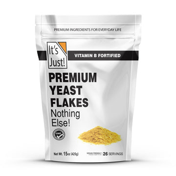 Its Just! Nutritional Yeast Flakes, Vegan Cheese Substitute, 15 Ounces