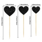 Gyufise 30Pcs Heart Cupcake Toppers Glitter Mixed Size Sweet Love Theme Heart Cake Decorations Wedding Engagement Bridal Shower