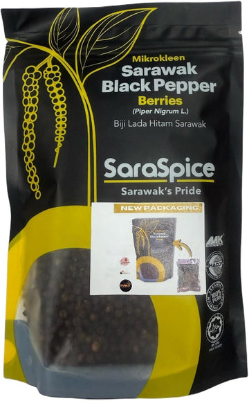 World Renowned Sarawak Black Peppercorns  Imported Direct From Malaysia (200G)