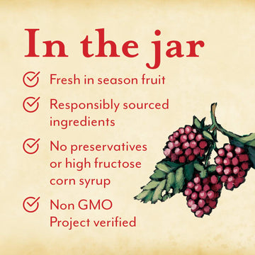 Oregon Growers Red Raspberry Fruit Spread - Organic Raspberry Jam, Organic Raspberries, Raspberry, Red Raspberry Jam Made In Ore