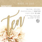 Nanasuko 10Th Birthday Cake Topper - Ten - Double Sided Gold Glitter - Premium Quality Made In Usa