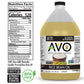 Avo Non Gmo 100% Rice Bran Oil, 1 Gallon, No Preservatives Added