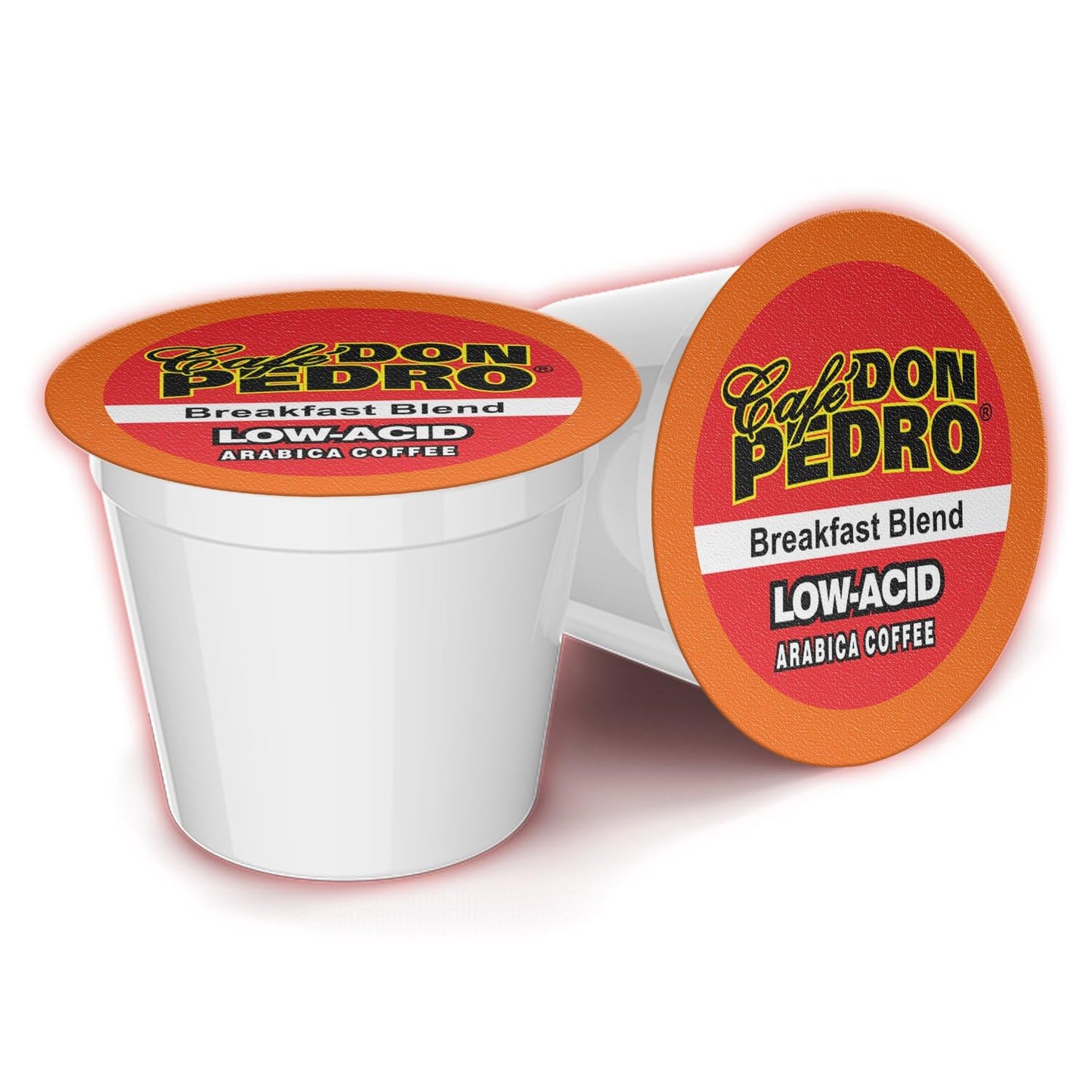 Cafe Don Pedro Breakfast Blend Low Acid Coffee Pods, Medium Roast, 72 K-Cups, 100% Arabica, Smooth and Bold Flavor
