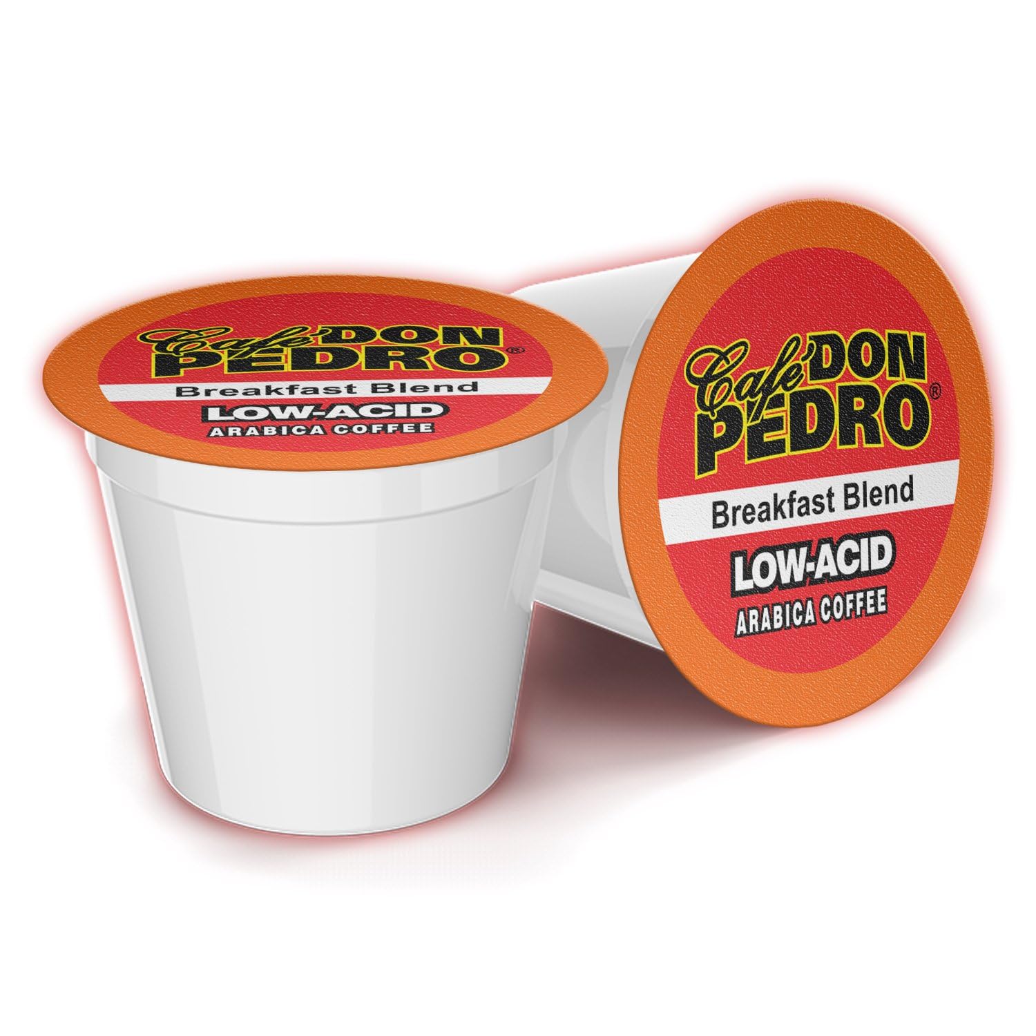 Cafe Don Pedro Breakfast Blend Low Acid Coffee Pods, Medium Roast, 72 K-Cups, 100% Arabica, Smooth and Bold Flavor