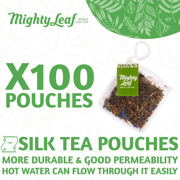 Mighty Leaf Green Tea Tropical 100 Count - Premium Loose Leaf Tea, Refreshing Flavor