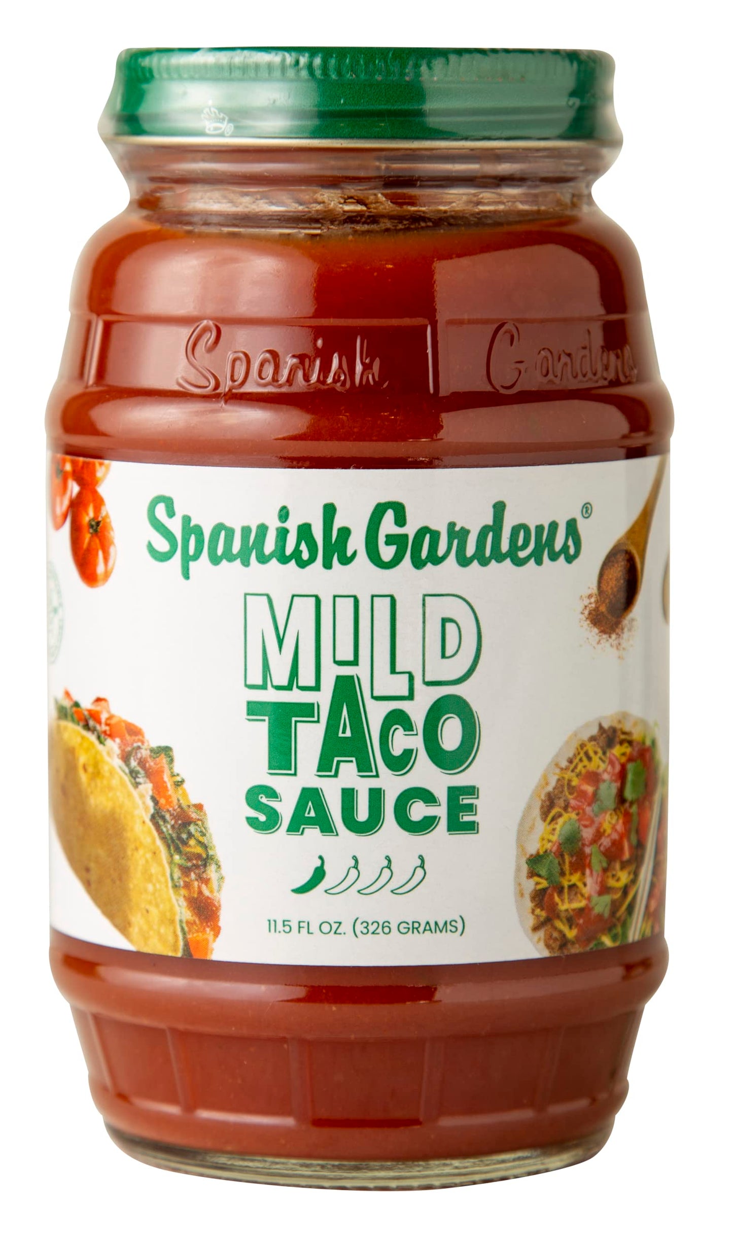 Spanish Gardens Mild Taco Sauce (6 Pack) - Mild Sauce for Authentic Mexican Food - Original Family Recipe for Tex Mex Food (11.5