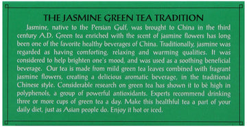TRIPLE LEAF TEA TEA,JASMINE GREEN, 20 BAG