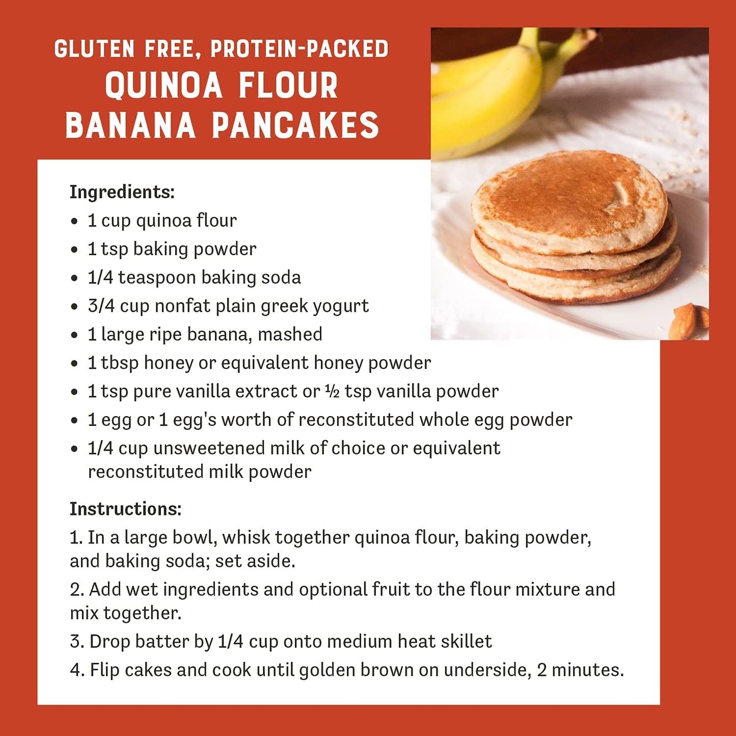 Judee'S Quinoa Flour 2 Lb - Made In Usa, Non-Gmo, Vegan - Great For Making Pancakes, Muffins, Pie Crusts, Quiches, And Breads -