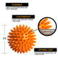 Octorox Spiky Massage Balls For Feet, Back, Hands, Muscles - Firm, Medium And Soft Spiked Massager Rollers For Plantar Fasciitis