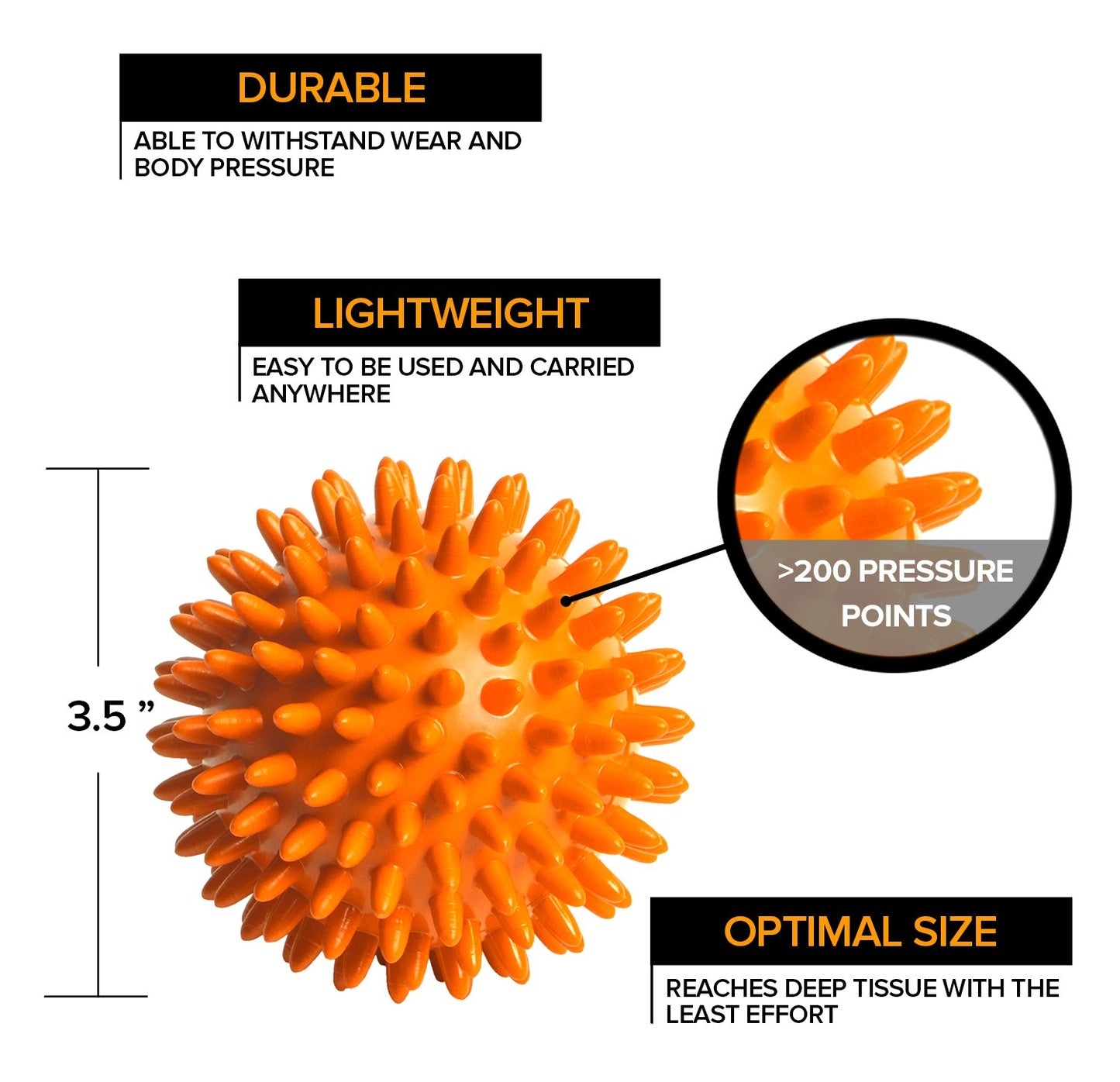 Octorox Spiky Massage Balls For Feet, Back, Hands, Muscles - Firm, Medium And Soft Spiked Massager Rollers For Plantar Fasciitis