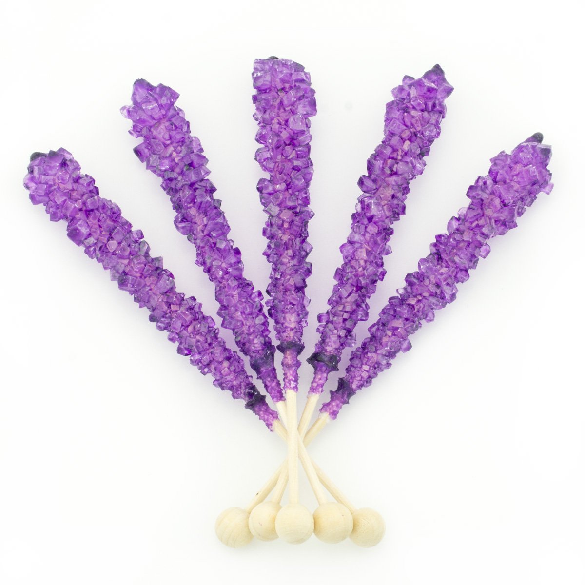 Boones Mill | Rock Crystal Candy Sticks | Purple Grape | 36 Sticks