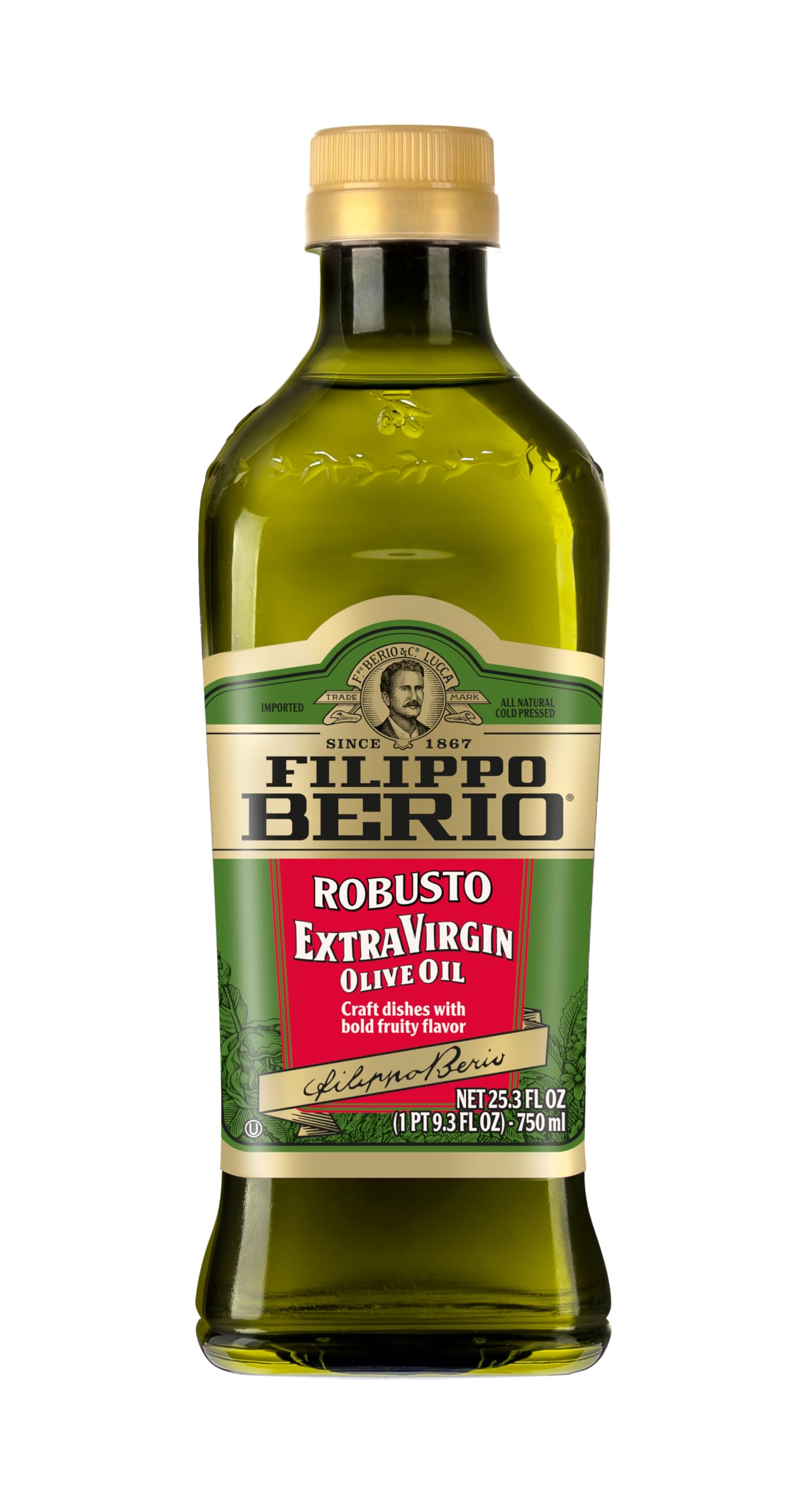 Filippo Berio Extra Virgin Olive Oil, Robusto, 25.3 Ounce Rpet Bottle
