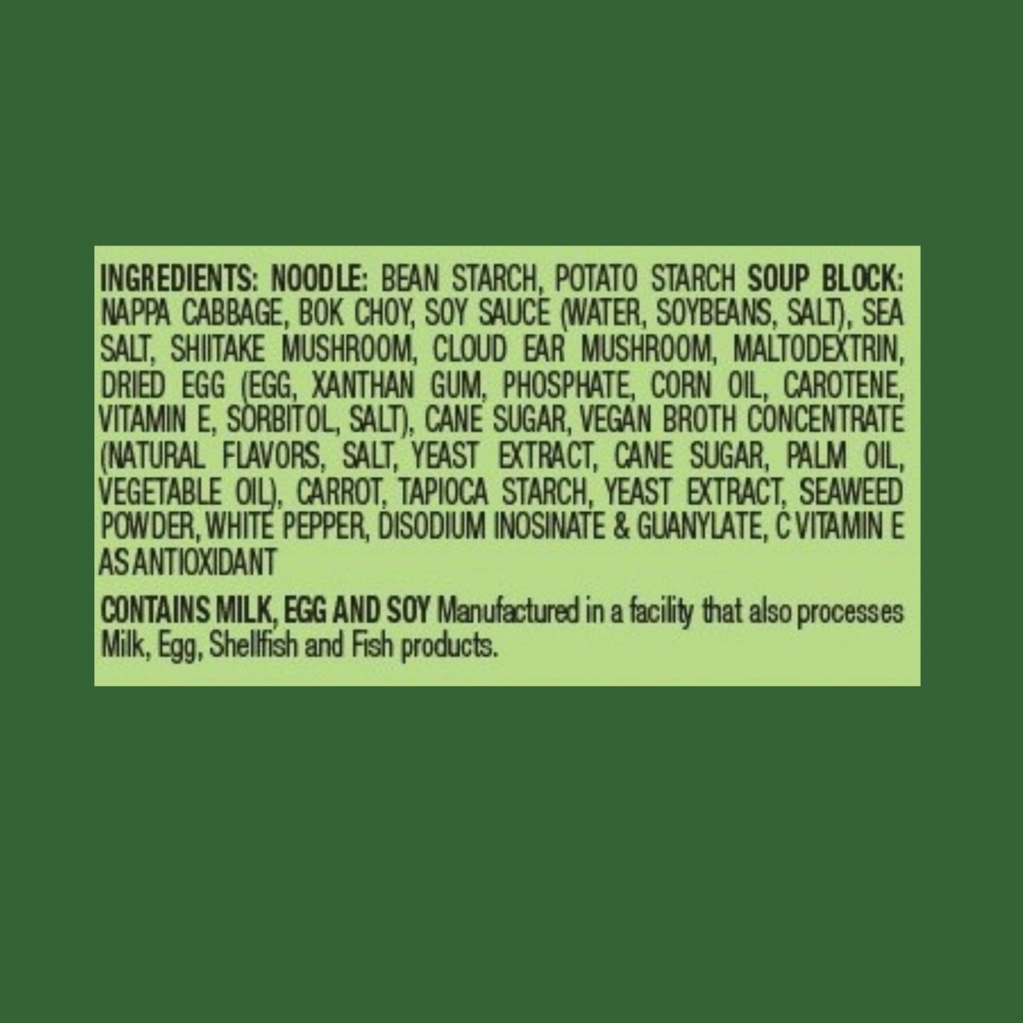 Crystal Noodle Soup, Vegetable, (Pack of 6 Cups) 1.83 OZ