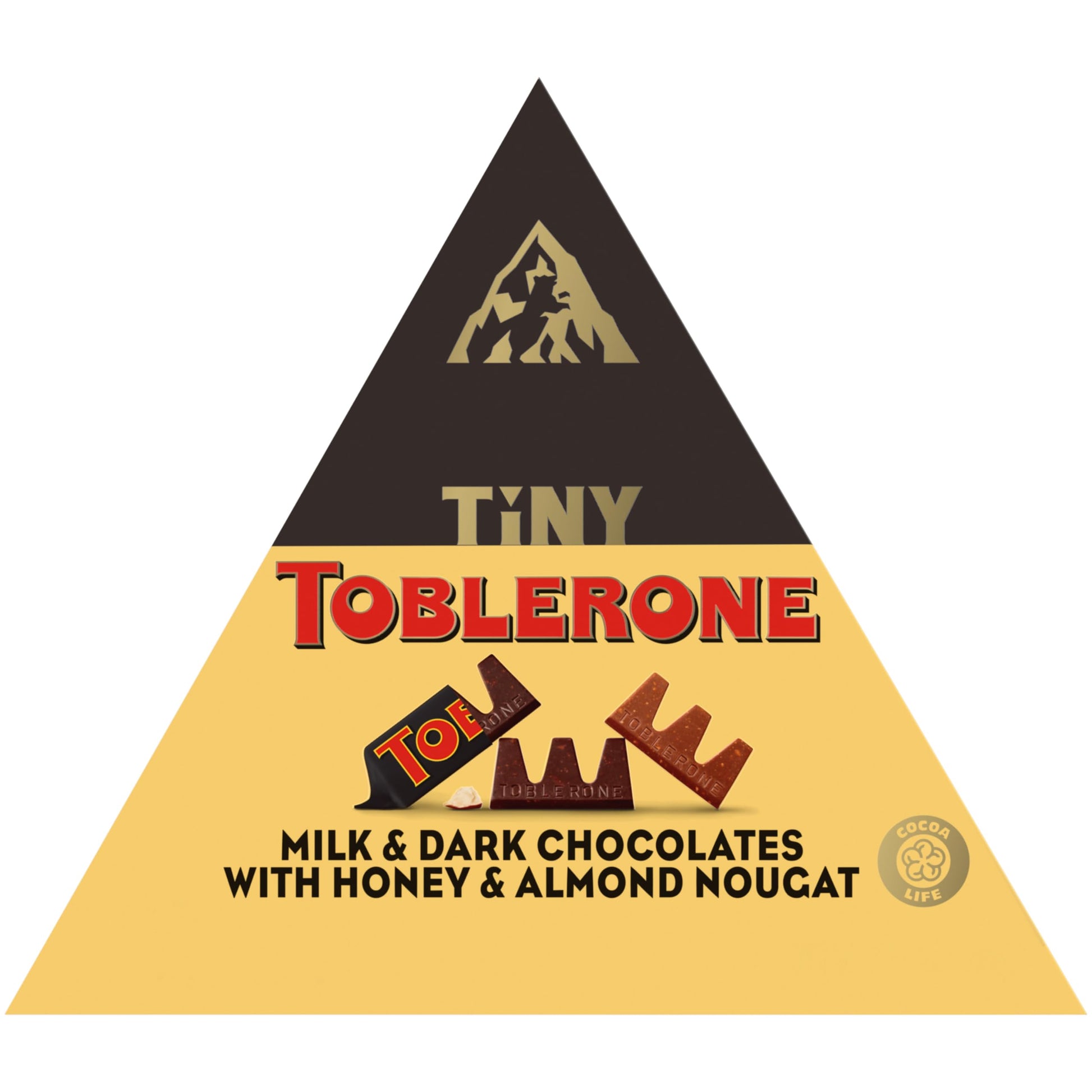 Toblerone Tiny Chocolate Gift Box Variety Pack, 25 Pieces (Milk & Dark Chocolate)