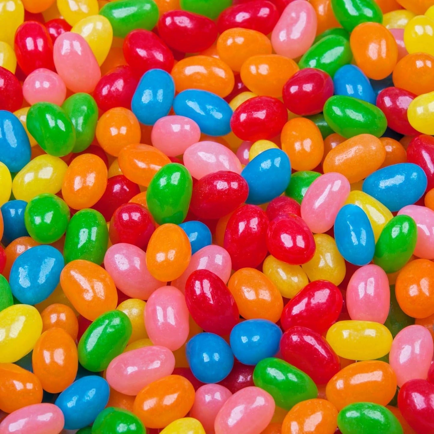 Jollyranchr Jelly Beans - 2.5 Lb Bulk Bag, 5 Assorted Flavors: Strawberry Orange, Blue Raspberry, Grape, Watermelon & Apple| Per