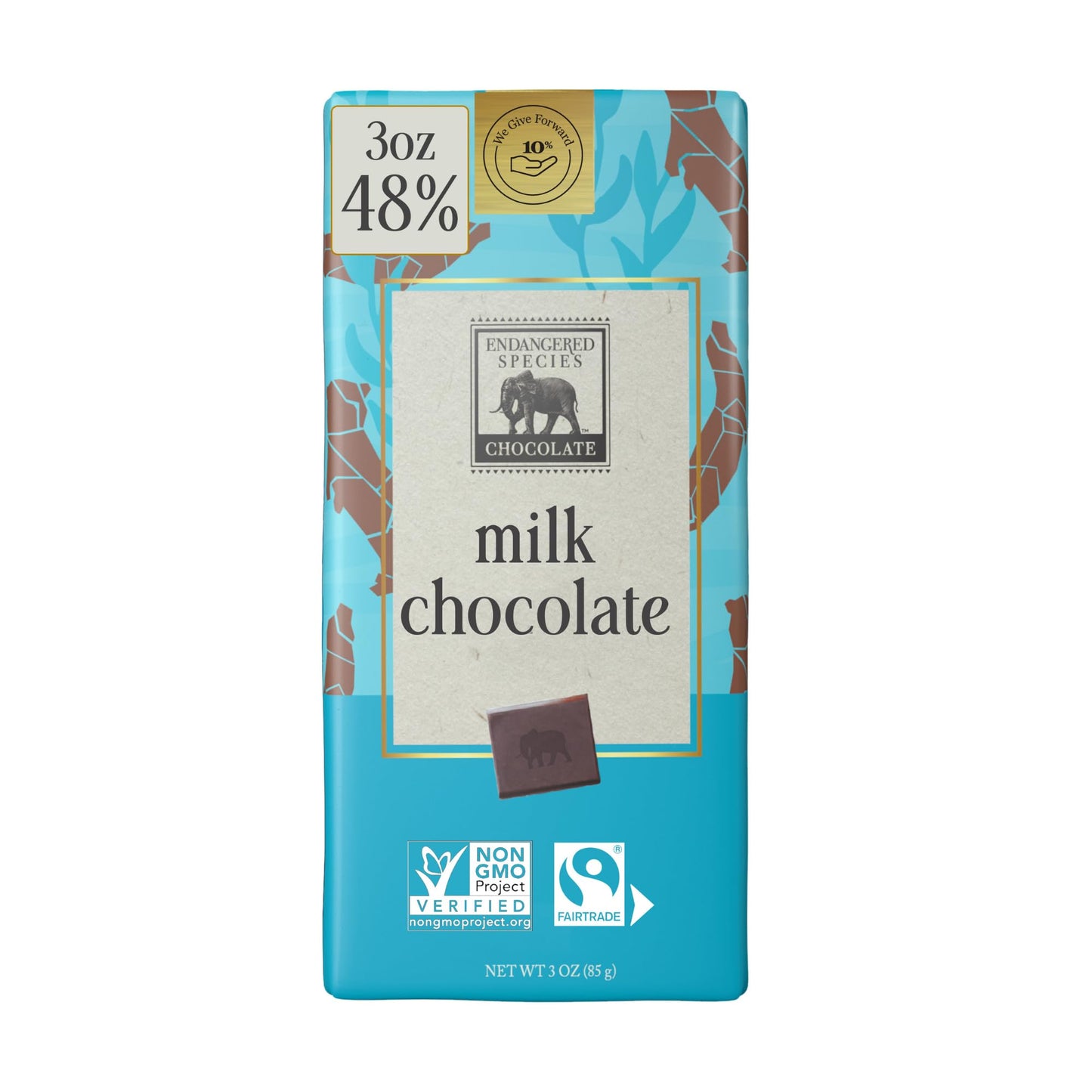 Endangered Species Smooth Milk Chocolate Bar Otter (12x3 Oz)