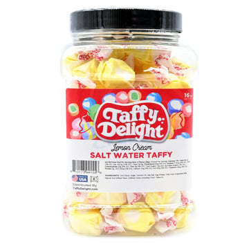 Taffy Delight Salt Water Taffy (16oz, Lemon Cream)