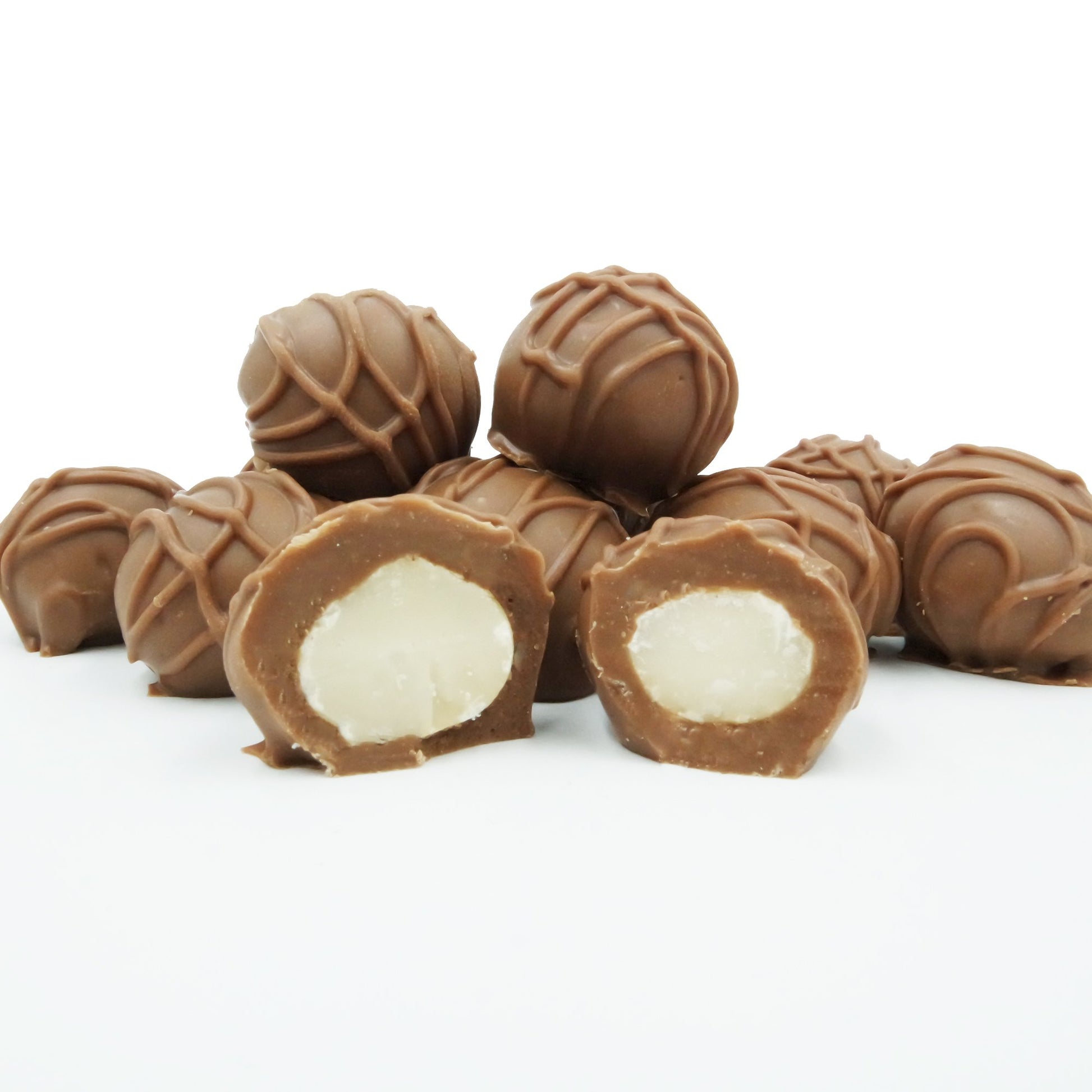 Philadelphia Candies Milk Chocolate Covered Macadamia Nuts, 1 Pound Gift Box, Brown
