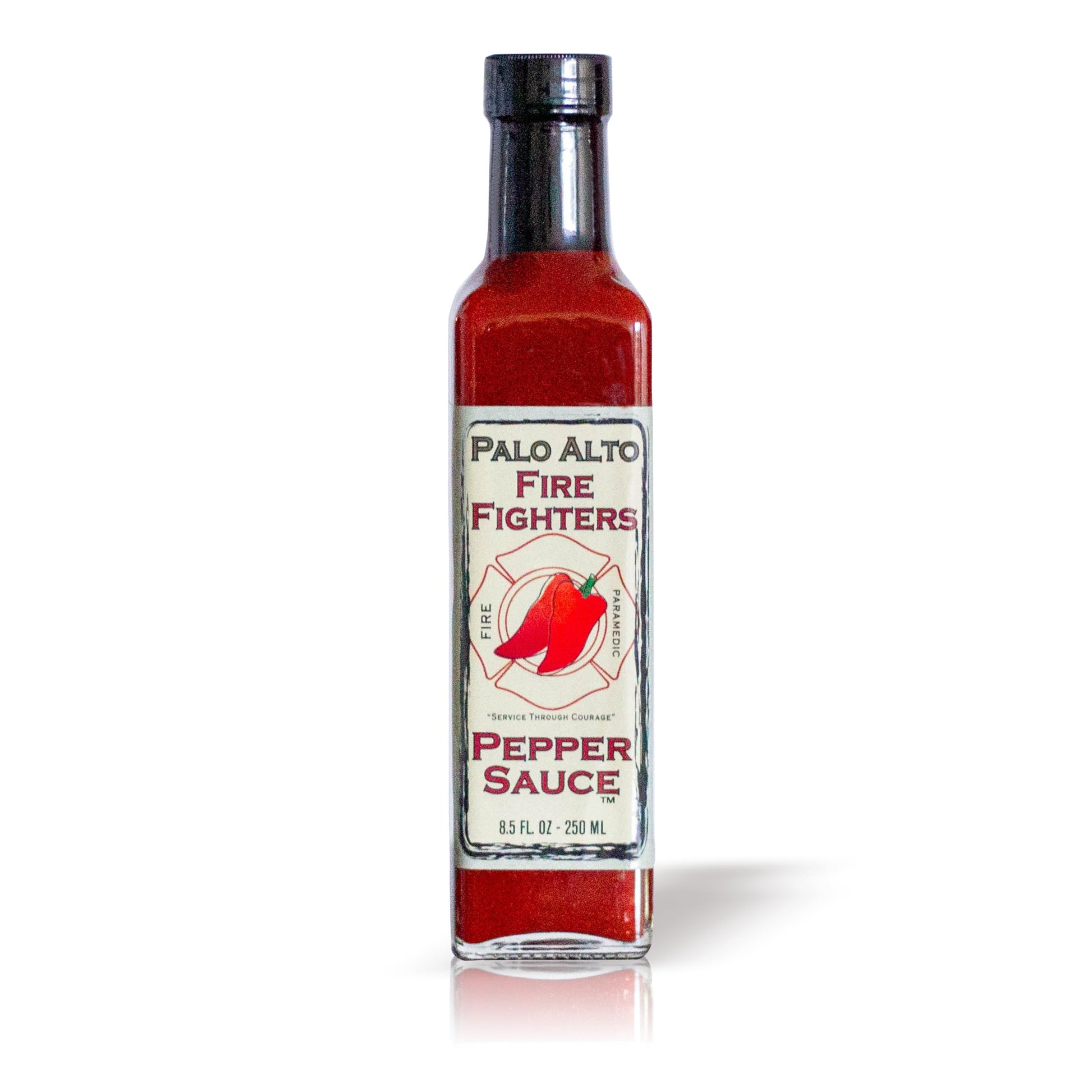 Palo Alto Firefighters Pepper Sauce (8.5Oz) - Salt Free Pepper Plant Hot Sauce  No Sodium Hot Pepper Sauce  No Salt Sauces