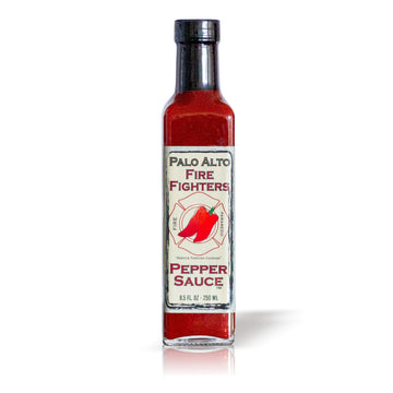 Palo Alto Firefighters Pepper Sauce (8.5Oz) - Salt Free Pepper Plant Hot Sauce  No Sodium Hot Pepper Sauce  No Salt Sauces