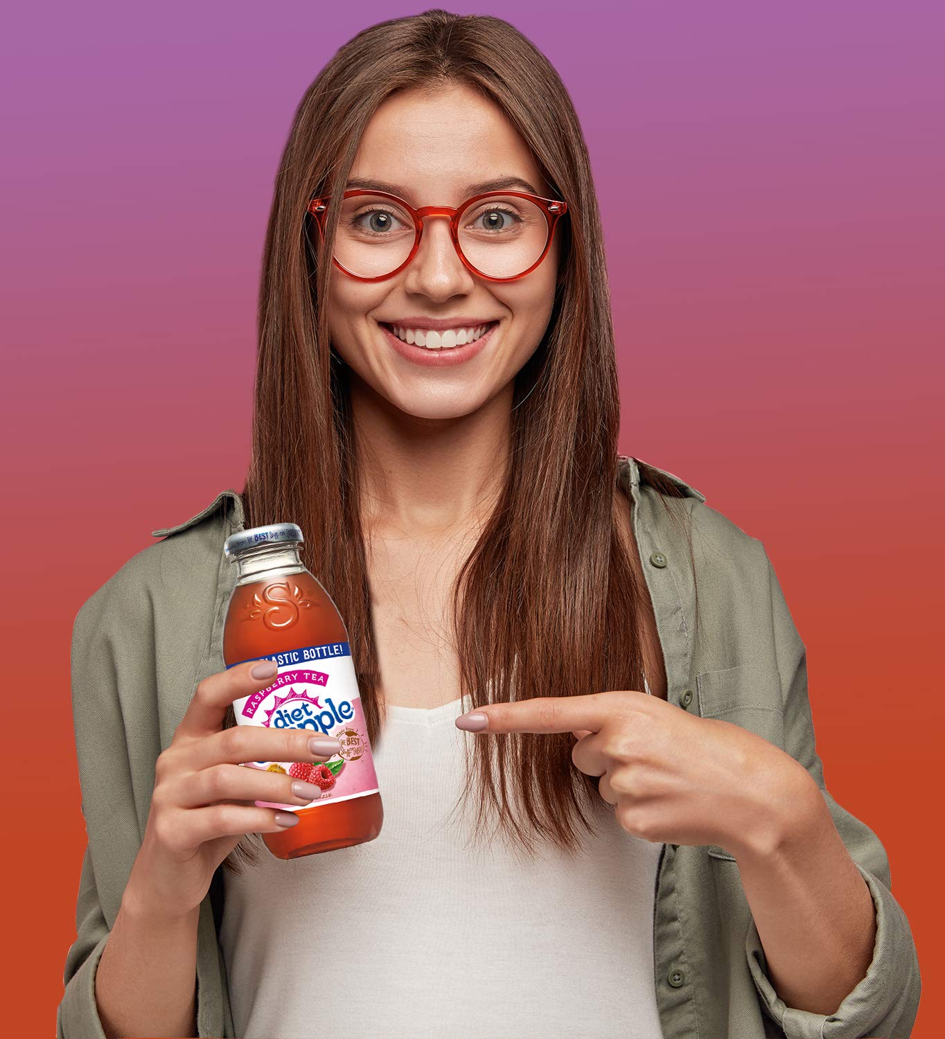 Diet Snapple - Diet Raspberry Tea - 16 Oz (9 Plastic Bottles)