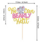 1 Pcs We Can Bearly Wait Cake Topper With Elephant Glitter Baby Shower Cake Pick For New Born Gender Reveal Kids Birthday Party