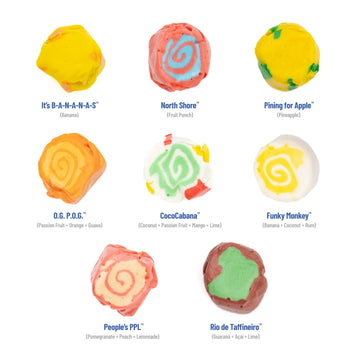 Taffy Shop Tropical Favorites, Salt Water Taffy - Assorted Gourmet Soft Chewy Candy, Variety Pack, Bulk Sweet Snack, Fresh Gift
