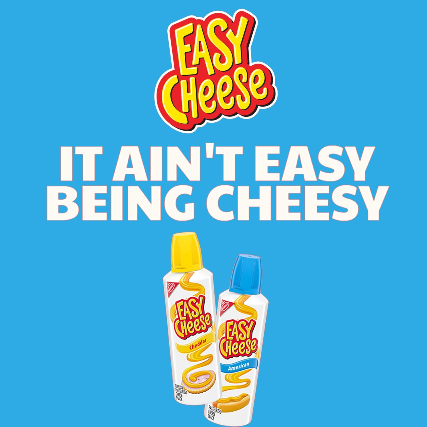 EASY CHEESE American Cheese Snack, 12 - 8 oz Cans