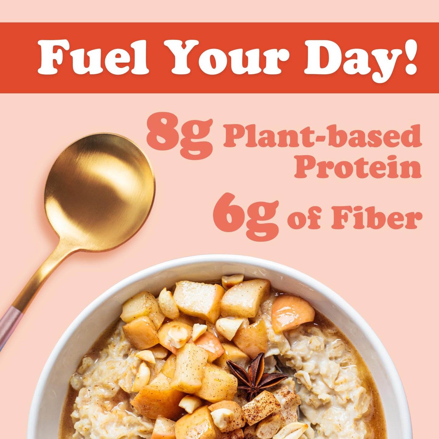 Earnest Eats Gluten Free Superfood Oatmeal, Maple Almond Cinnamon-6 Pack