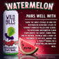 Wild Bills Watermelon Ring Pop Craft Soda - Pure Cane Sugar, Caffeine Free, Vegan, Gluten Free - 12 Oz Cans, 12 Pack