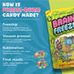Brain Freeze Mixed Fruit Dried Candy | Freeze Dried Sour Crunch | Fun Snack & Party Treat | Travel-Friendly, 2.2 oz Pack of 1