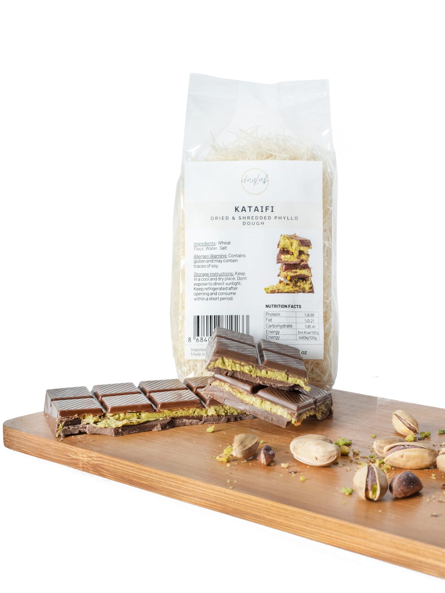 Kataifi, Knafeh, Kataifi Shredded Fillo Dough, Dried & Shredded Phyllo Dough For Viral Dubai Chocolate Bar Pistachio, Kadayif (3