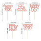 Gyufise 30Pcs Rose Gold 55Th Birthday Cupcake Toppers Glitter Awesome Since Vintage 1968 Fifty Five 55 Fabulous Cheers To 55 Yea