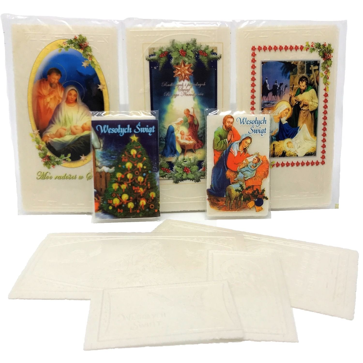 Set Of 20 Polish Christmas Wafers Oplatki (12 Large & 8 Small)