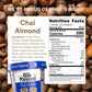 Folk Revival Chai Almond Keto Instant Oatmeal - 20g Protein, 4g Net Carbs, Gluten Free - 6 Cups Per Case, Brown