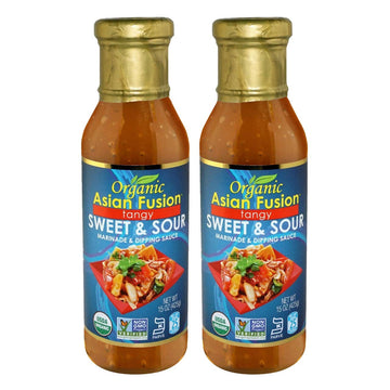 Organic Asian Fusion Tangy Sweet & Sour Marinade & Dipping Sauce - Usda Organic, Non Gmo Project Verified, Gluten Free, Kosher P