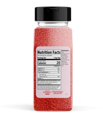 Unpretentious Red Sprinkles, Perfect For Festivities, Multi-Use Shaker Bottle, Dessert Decorating