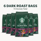 Starbucks Ground Coffee, Dark Roast Coffee, Sumatra, 100% Arabica, 6 Bags (12 Oz Each)