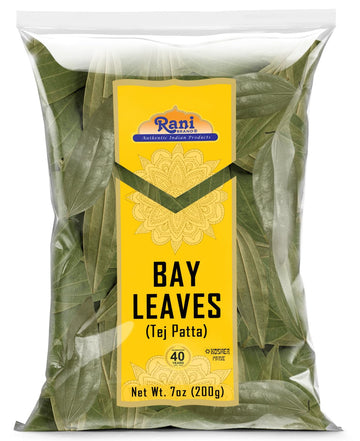 Rani Bay Leaf (Leaves) Whole Spice Hand Selected Extra Large 7Oz (200G) ~ All Natural | Gluten Friendly | Non-Gmo | Kosher | Vegan | Indian Origin (Tej Patta)